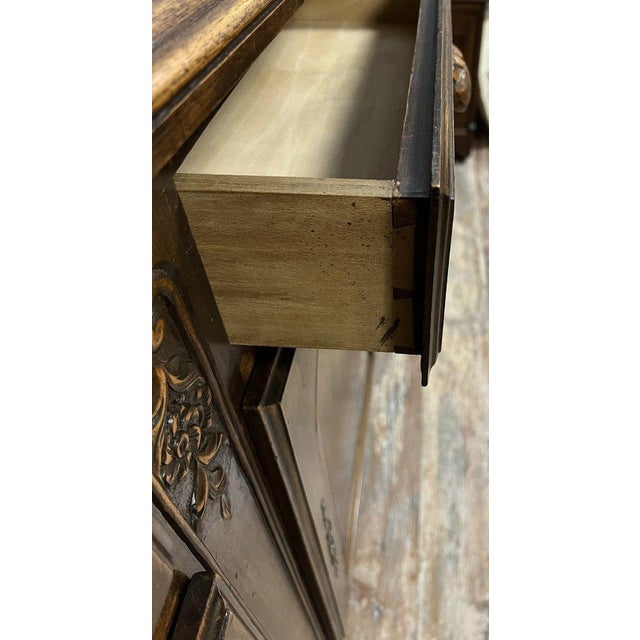 Louis XV Style Sideboard in Walnut For Sale - Image 6 of 10