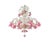 Venetian Pink Floreal Murano Glass Chandelier by Simoeng For Sale - Image 4 of 14