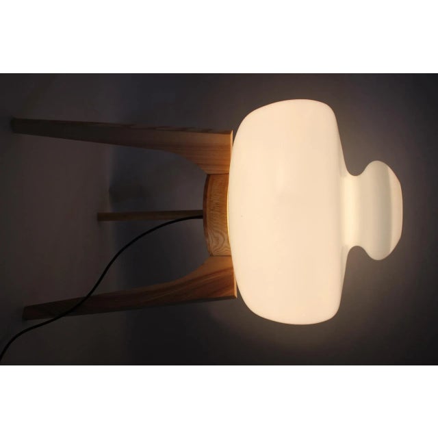 Oak Floor Lamp from Uluv, Czechoslovakia, 1970s For Sale - Image 9 of 11
