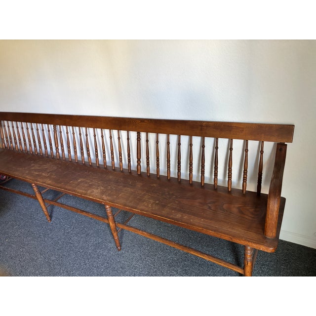 American Early 1900s Church Bench For Sale - Image 3 of 9