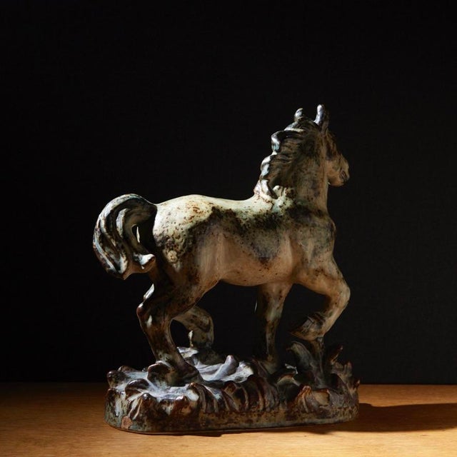 1950s Ceramic Horse Sculpture by Knud Kyhn for Royal Copenhagen, 1960s For Sale - Image 5 of 11