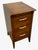 Mid-Century Modern 1970s Mid-Century Modern Drexel Three-Drawer Nightstand / Side Chest With Curved Sides For Sale - Image 3 of 10