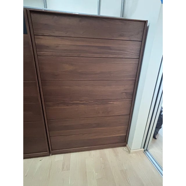 2010s Mid Century Style Walnut Mobican Highboy For Sale - Image 5 of 9