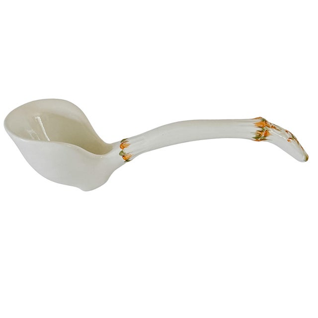 Large Vintage Italian Majolica Porcelain Soup Tureen Set With Platter & Ladle For Sale - Image 15 of 18