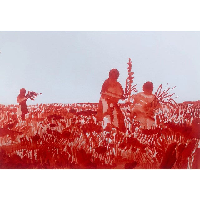 Early 21st Century Hanna Ilczyszyn, Summer, Watercolour, 2024 For Sale - Image 5 of 5