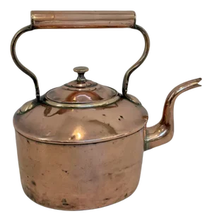 Antique George III Oval Kettle in Copper