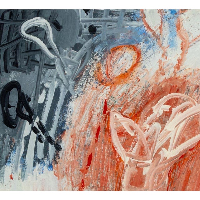 Elfi Schuselka (Austrian, b. 1940), Abstract Composition, Oil on Canvas, apparently unsigned, stamped "Studio Elfi...