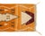 Artistic hand-knotted wool runner rug in rich Amber and Coral Sands, featuring traditional Kasbah motifs and Berber...
