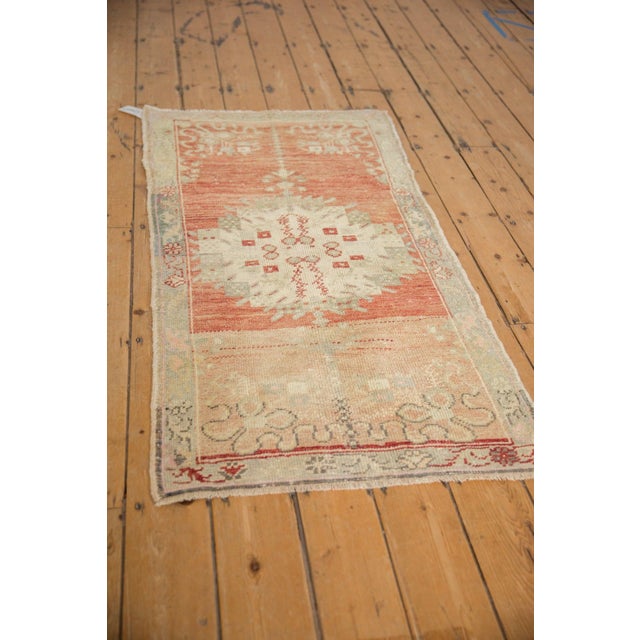 Traditional Vintage Distressed Oushak Rug Runner - 2'7" x 4'11" For Sale - Image 3 of 8