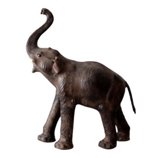 Antique Leather Elephant For Sale