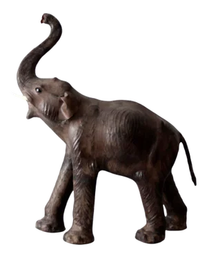 Antique Leather Elephant