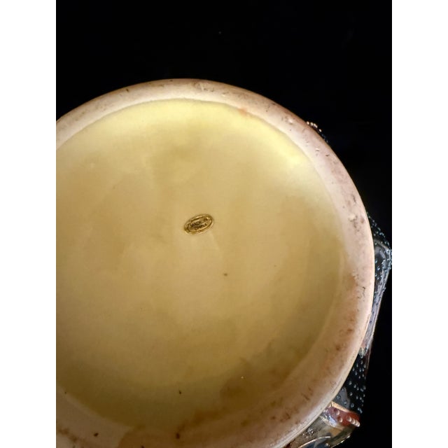 Mid 20th Century Mid 20th Century Satsuma Moriage Lidded Jar For Sale - Image 5 of 12