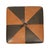 Brown Vintage Square Pouf in Brown Patchwork, 1960s For Sale - Image 8 of 12