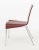 Late 20th Century Postmodern Red Leather Side Chair For Sale - Image 5 of 6