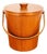 Mid 20th Century Danish Modern Ice Bucket Lidded Teak Rainbow Sweden Liner Round For Sale