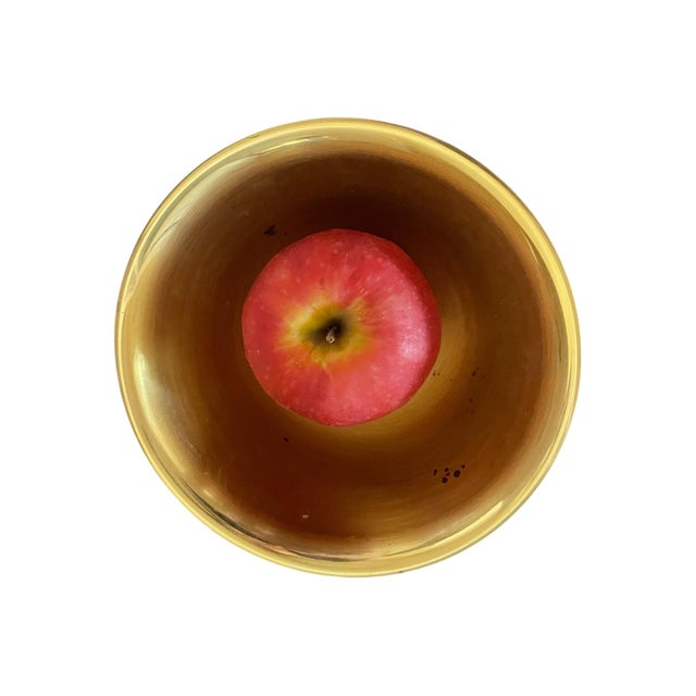 Vintage Polished Brass Gargoyle Footed Pedestal Bowl/Mini Planter For Sale In Baltimore - Image 6 of 8