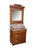 Victorian Antique Victorian Eastlake Walnut Burl Marble Washstand & Mirror Commode Cabinet For Sale - Image 3 of 18