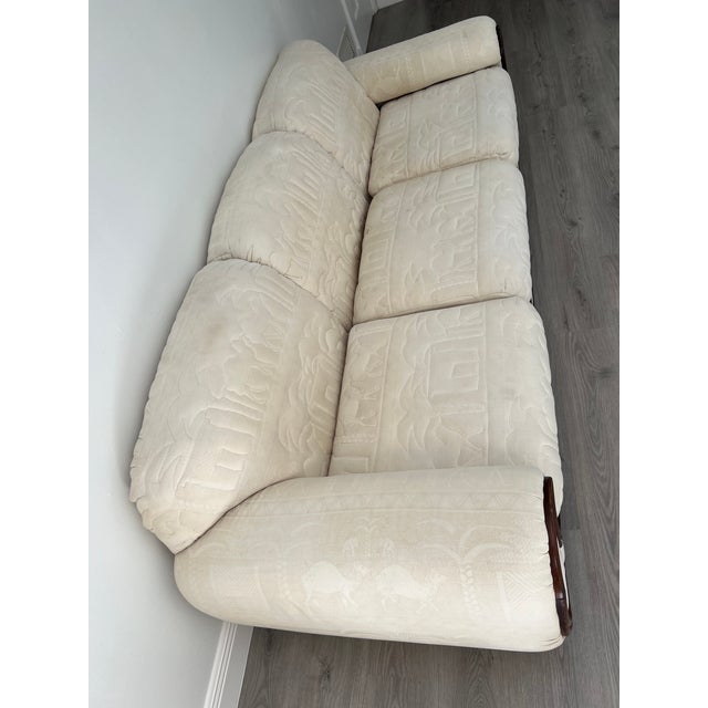 3 seater sofa in the style of 70s legendary Italian manufacturer of high end furniture Vivai Del Sud (we are positive it...