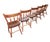 Farmhouse Mid 1800's Hardwood Plank Bottom Primitive Farmhouse Chairs - A Set of Six For Sale - Image 3 of 10