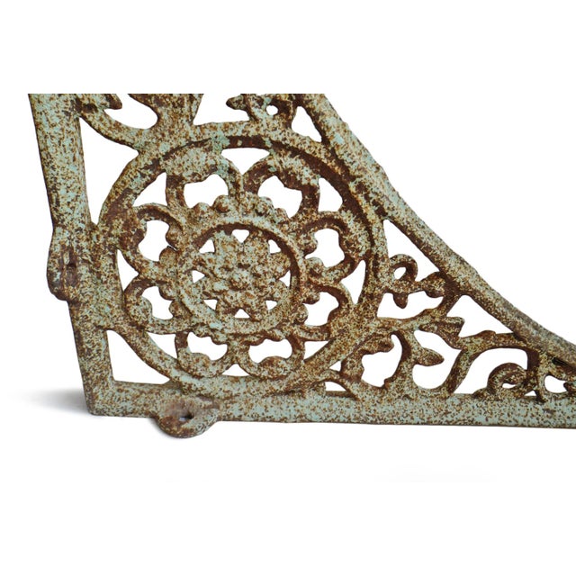 Rustic Six Old Architectural Brackets For Sale - Image 3 of 7