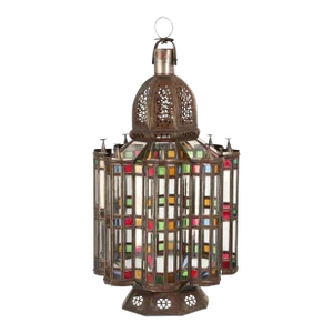 Mamounia Moorish Glass Lantern