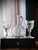 Antique Engraved Glass Claret Jug with Crystal Wine Goblets, 1890s, Set of 3 For Sale - Image 5 of 18