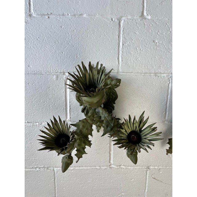 Metal Bronze Lion Sconces For Sale - Image 7 of 12