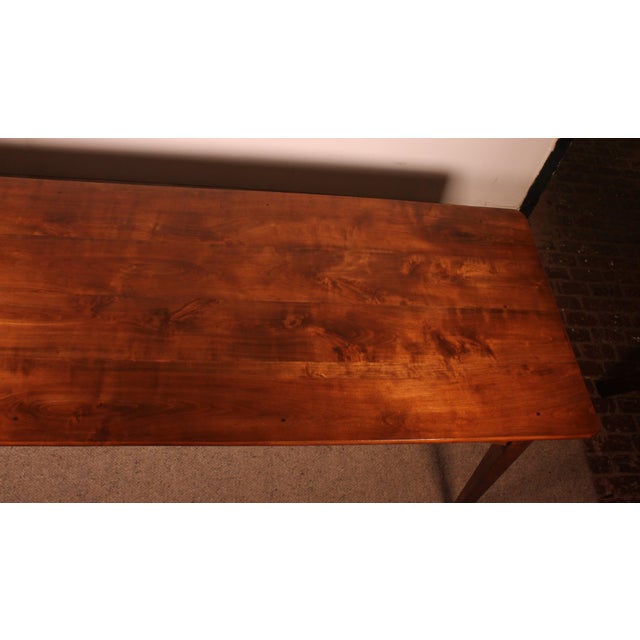 19th Century Cherry Wood Refectory Table For Sale - Image 11 of 12