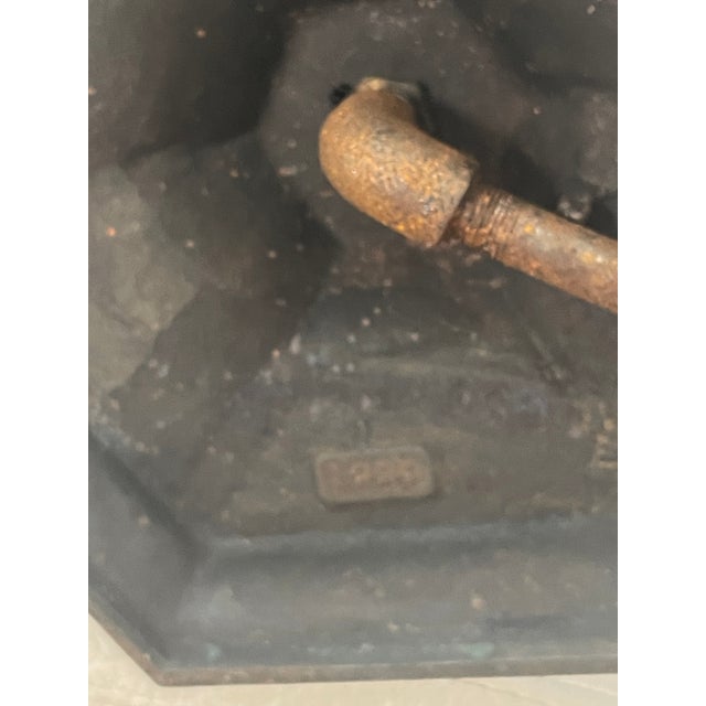 Antique Tiffany Studios Style Bronze Glass Lamp Numbered For Sale In Miami - Image 6 of 11
