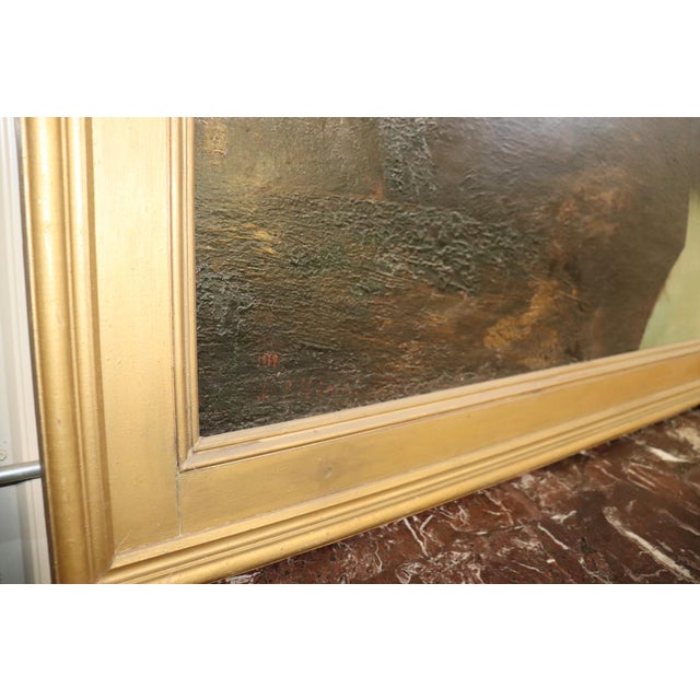 Monumental Signed Henry Arthur Elkins Oil Painting of Colorado Mountain River For Sale - Image 11 of 13