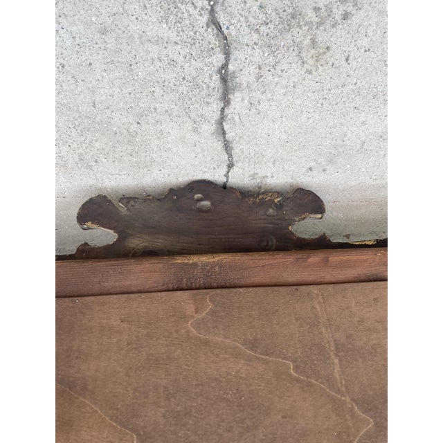 Mirror with Gilt Wood Decoration, 1940s For Sale - Image 10 of 11