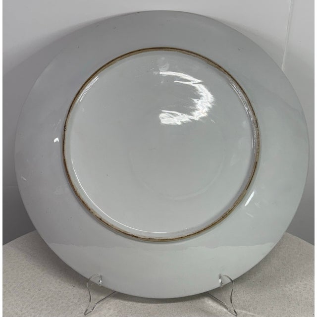 Mid 20th Century Large Asian Platter With Butterfly and Floral Motif For Sale - Image 12 of 12