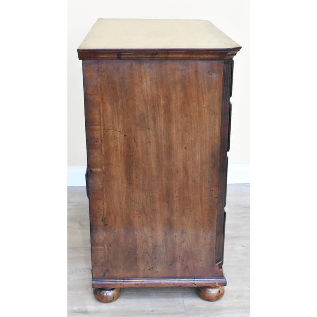 19th Century George III English Burr Walnut Chest of Drawers For Sale - Image 3 of 14