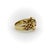 Vintage 18k Gold Diamond and Ruby Buckle Ring, Size 4.5 For Sale In Los Angeles - Image 6 of 10