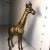 Metal Vintage Mid-Century Modern Textured Brass Standing Giraffe For Sale - Image 7 of 8