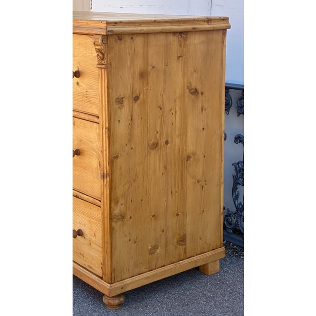 Pine Central European Chest of Three Drawers For Sale In Baltimore - Image 6 of 14