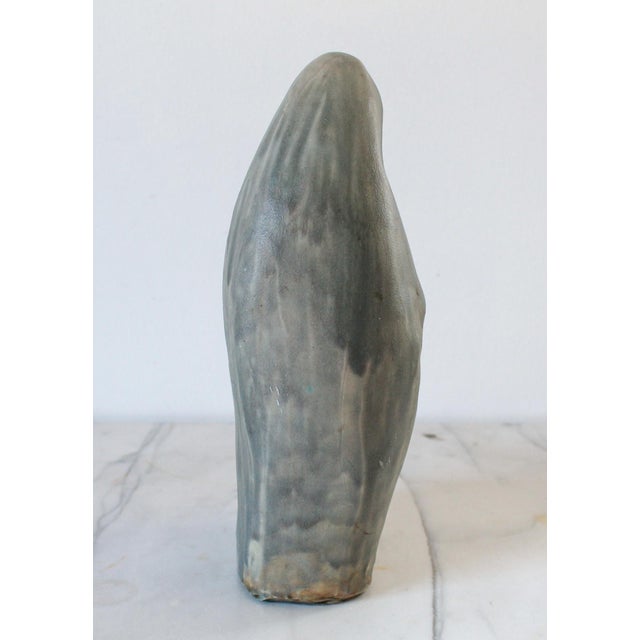 Vintage Modernist Studio Art Pottery Jesus & Mary Sculpture For Sale - Image 4 of 9