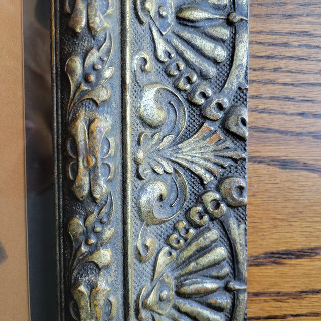 Antique Portrait of a Women Muted Pallet in Ornate Frame & Matted For Sale - Image 18 of 18
