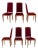 Jean-Michel Frank Style Art Deco Dining Chairs, 6 For Sale