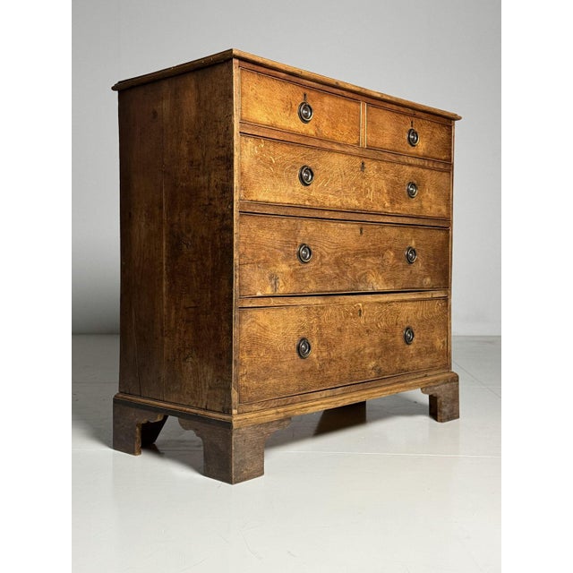 English Oak Chest of Drawers, 19th Century For Sale - Image 5 of 14