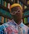 This painting, the first in a series of self-portraits, offers a commentary on education, challenging conventional ideas...