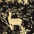 Metal Gold‑Leaf Hand‑Painted Wall Panels, Set of 4, Woodland Deer & Wildlife Mural For Sale - Image 7 of 8