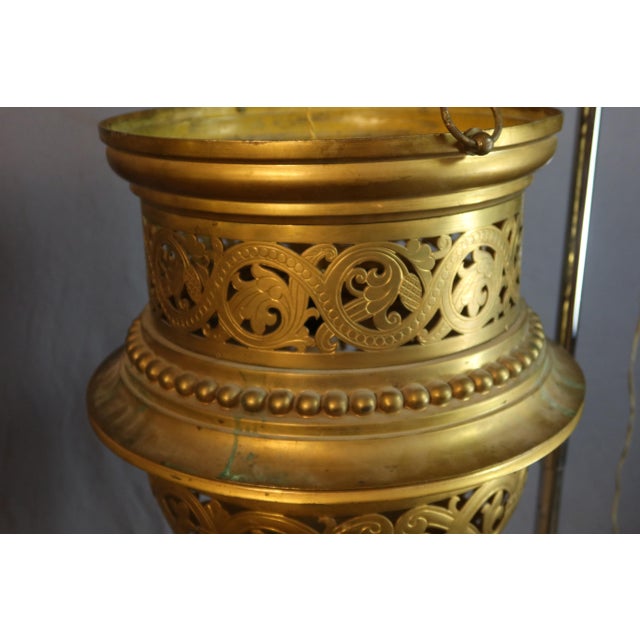 Large Bronze Lanterns, 19th Century, Set of 2 For Sale - Image 13 of 14