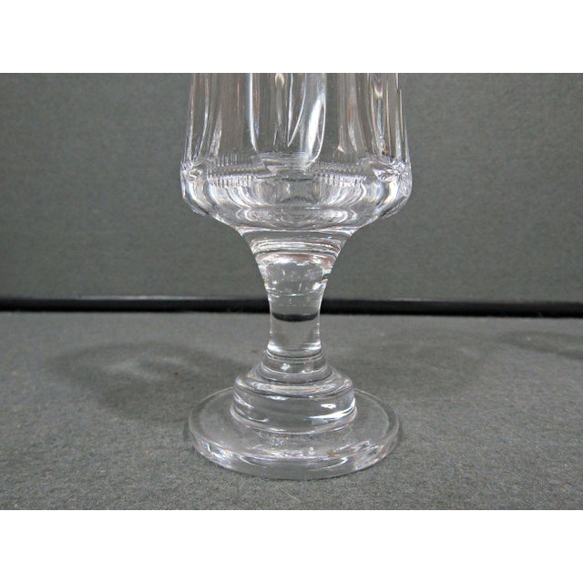 Mid-Century European-Style Cut Crystal Cordial Glasses — Set of 4 For Sale - Image 9 of 9