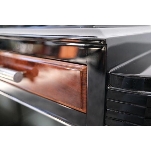 Art Deco Buffet with Mirrored Shelf Compartment, 1930s For Sale - Image 10 of 17