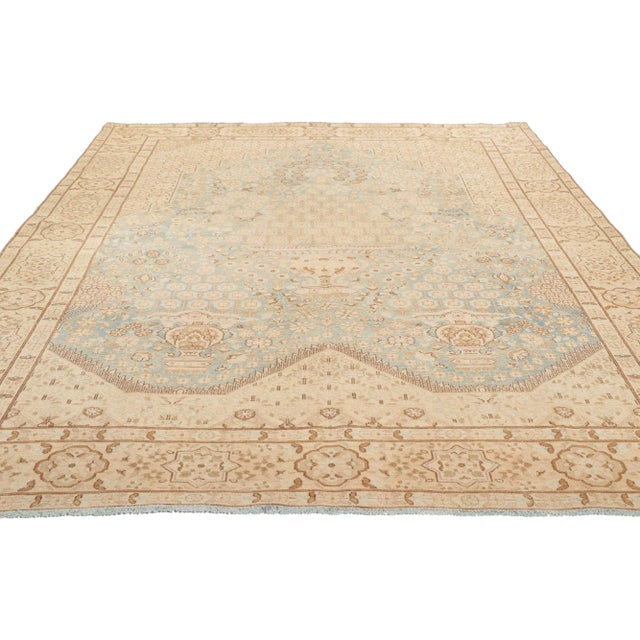 Traditional Antique Persian Kerman Rug - 06'08 X 09'10 For Sale - Image 3 of 8