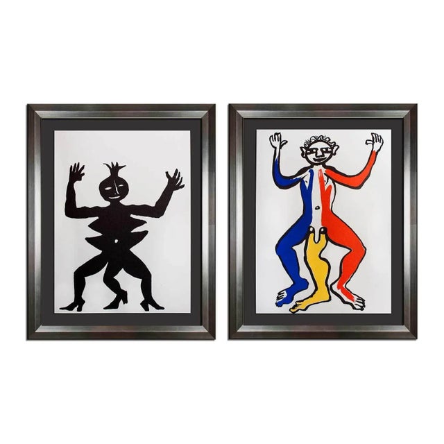 1970s 1970s Vintage Alexander Calder Original Color Lithograph - A Pair For Sale - Image 5 of 5
