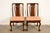 A gorgeous pair of mid-century modern Hollywood Regency, Chinoiserie, or Chinese Chippendale side chairs or dining chairs...