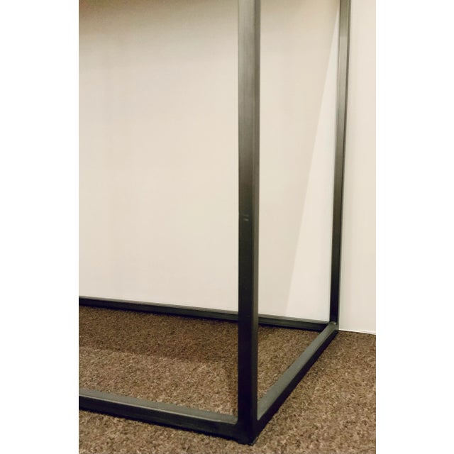 Organic Modern Wood and Iron Six Drawer Console Table For Sale - Image 4 of 8