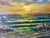 1970's Vintage Sunset Coastal Seascape Oil Painting by Fran S — Framed For Sale - Image 9 of 11